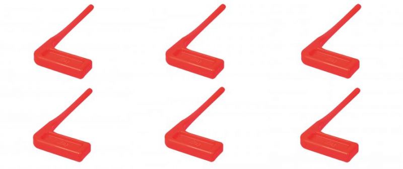 Témoin de chambre vide pour carabine de tir rouge lot de 6