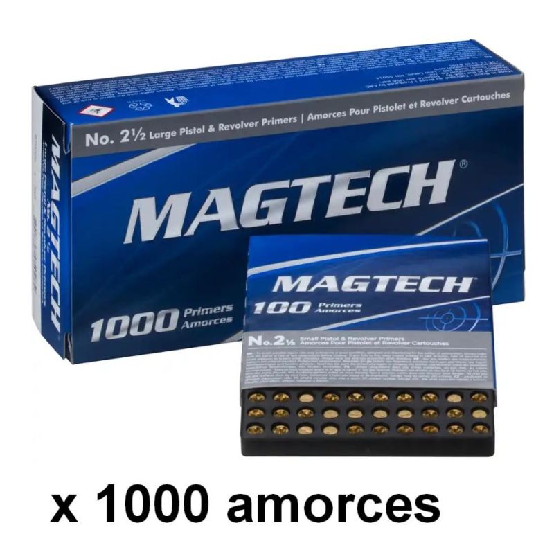 Amorces MAGTECH n°2 1/2 Large Pistol /1000