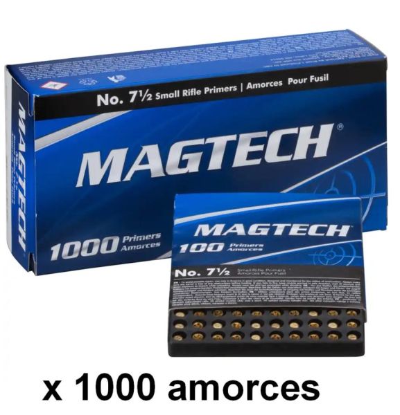 Amorces MAGTECH n°7 1/2 Small Rifle /1000