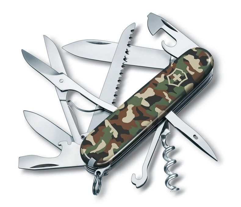 VICTORINOX HUNTSMAN CAMO - Couteau outdoor 15 fonctions 