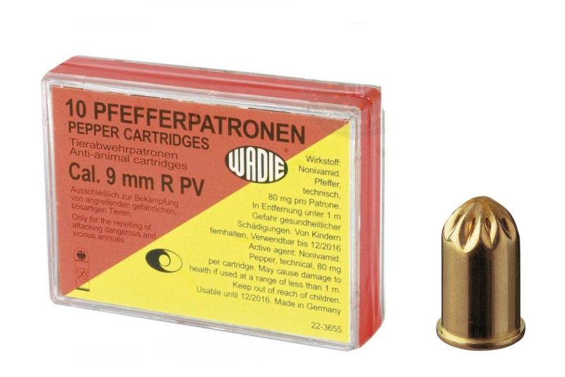 Cartouches au poivre 9mm Revolver WADIE /10