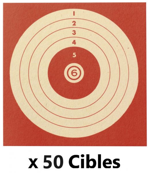 Cibles 10x10 cm (paquet de 50)