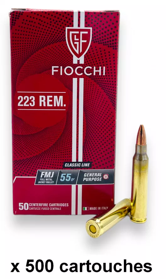 FIOCCHI cal.223 Rem FMJ 55gr /500