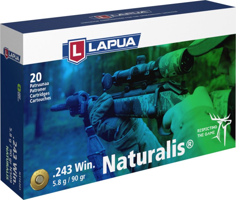 LAPUA cal.243 Win NATURALIS 90gr - 5.8 grammes /20
