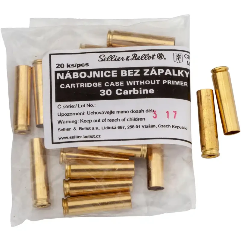 Douilles SELLIER & BELLOT cal.30 Carbine - 30M1 /20
