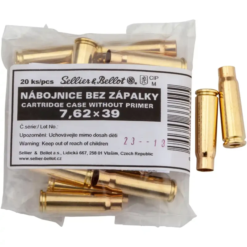 Douilles SELLIER & BELLOT cal.7,62x39 /20