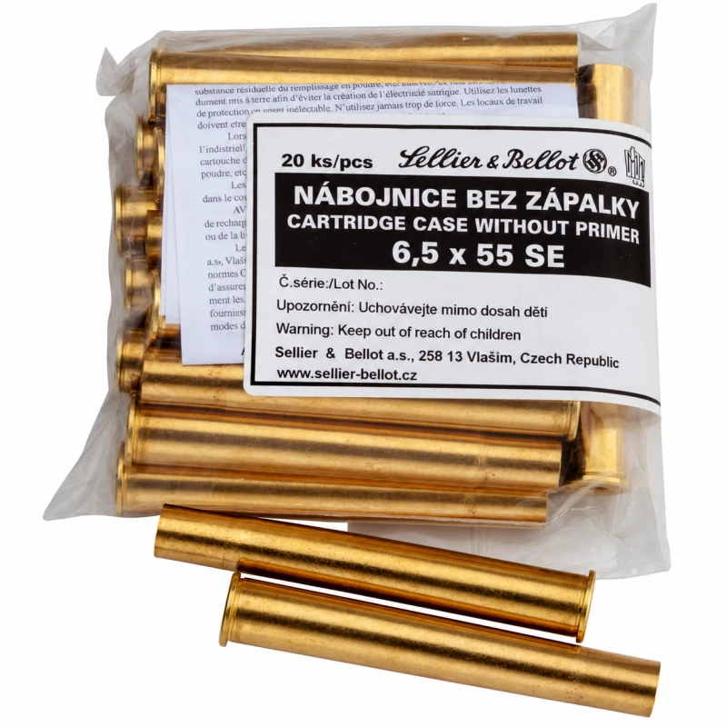 Douilles SELLIER & BELLOT cal.6,5x55 Swedish /20