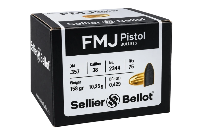 Ogives SELLIER BELLOT cal.357 Mag FMJ 158gr /75