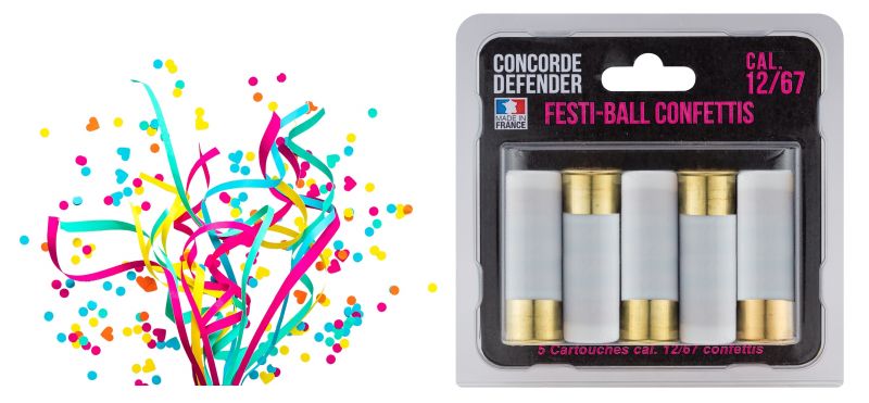 Cartouches CONFETIS Cal.12/67 CONCORDE