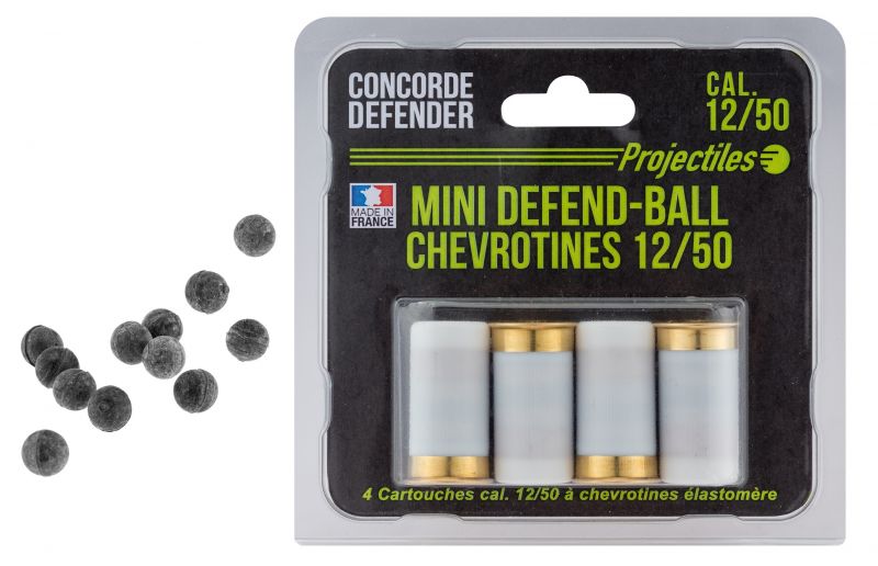 Cartouches Chevrotines Caoutchouc Cal.12/50 CONCORDE