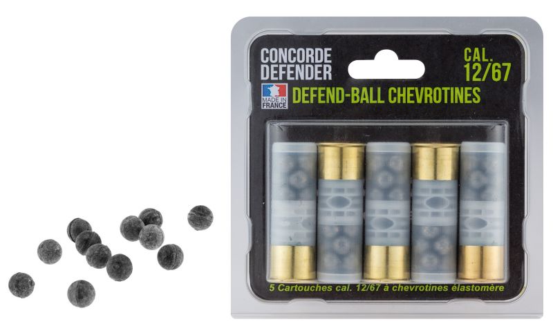 Cartouches Chevrotines Caoutchouc Cal.12/67 CONCORDE