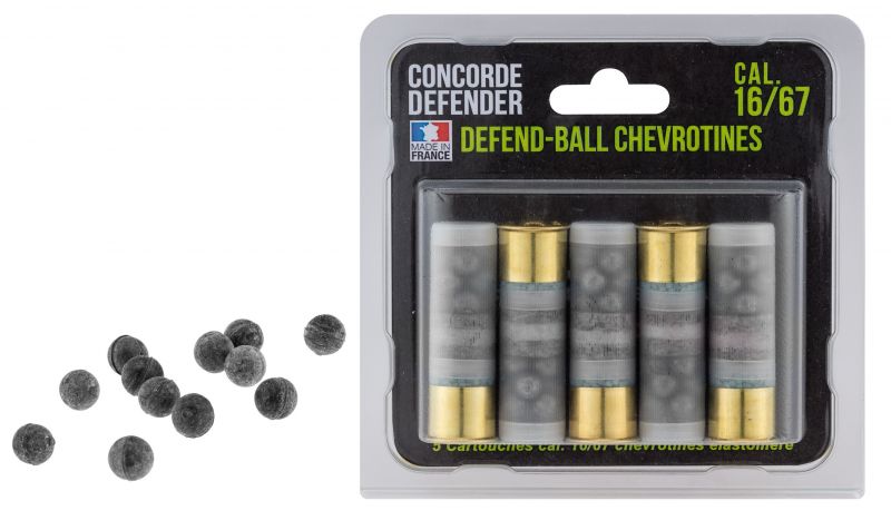 Cartouches Chevrotines Caoutchouc Cal.16/67 CONCORDE