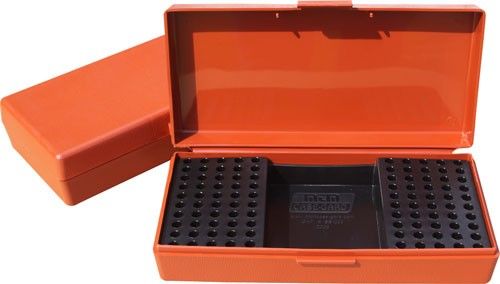 Boite à munitions MTM SB-200 Orange cal.22 Lr/17 Hmr