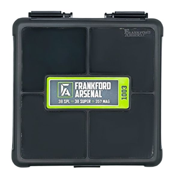 Boite à munitions FRANKFORD ARSENAL 100 cartouches cal.38 Sp- 357 Mag "Translucide fumée"