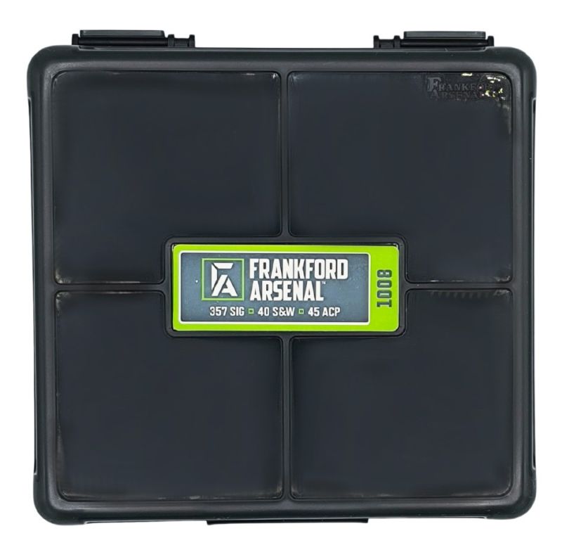 Boite à munitions FRANKFORD ARSENAL 100 cartouches cal.45 Acp - 40 SW "Translucide fumée"