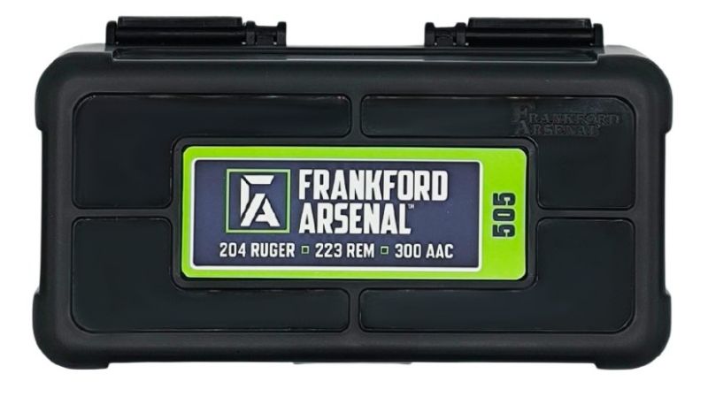 Boite à munitions FRANKFORD ARSENAL 50 cartouches cal.222-223 Rem "Translucide fumée"