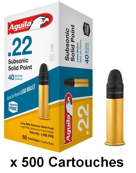 AGUILA 22lr Subsonic "Solid Point" /500