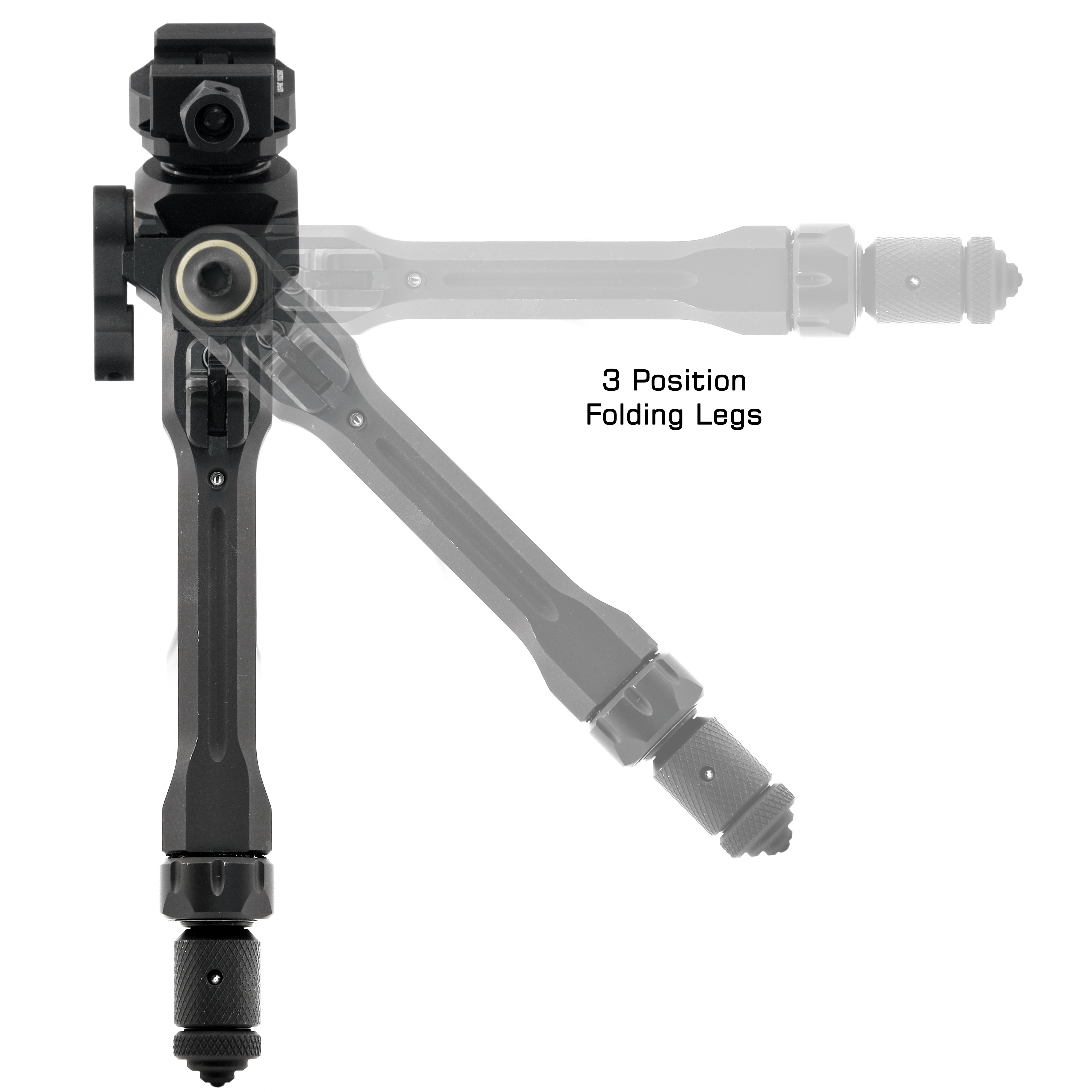 Bipied V8 Réglable Pour Fusil - Rail Picatinny 20mm, Pivot 360°, QD - Neuf