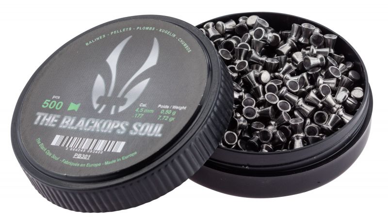 Plombs cal.4,5mm BLACK OPS SOUL (plats) /500