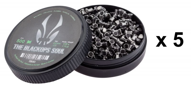 Plombs cal.4,5mm BLACK OPS SOUL (plats) /2500