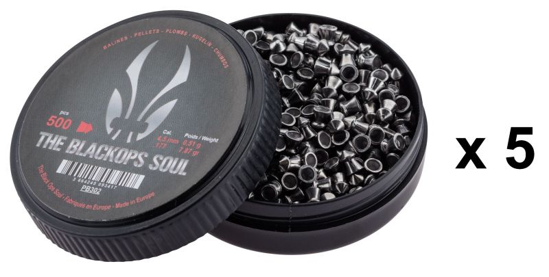 Plombs cal.4,5mm BLACK OPS SOUL (pointus) /2500