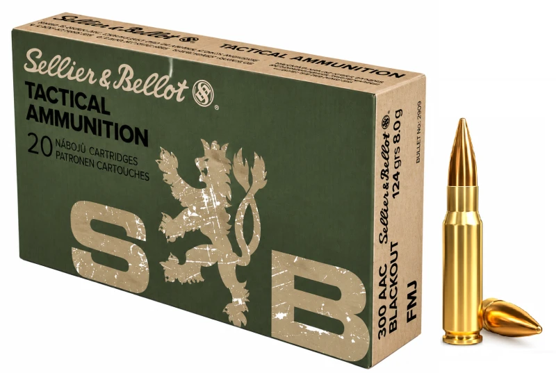 SELLIER & BELLOT cal.300 AAC BLACKOUT TACTICAL FMJ 124gr /20