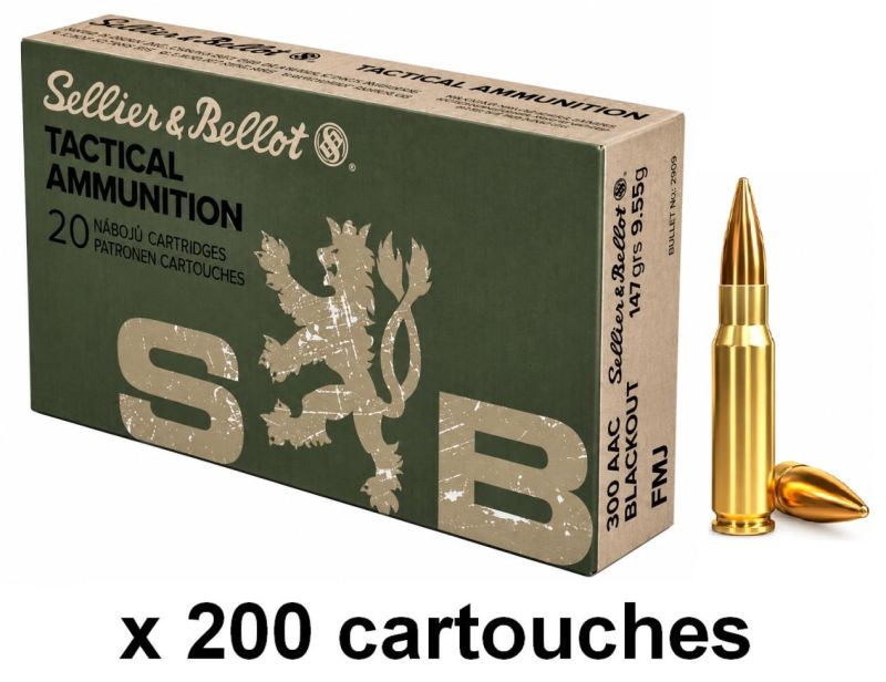 SELLIER & BELLOT cal.300 AAC BLACKOUT FMJ 147gr /200