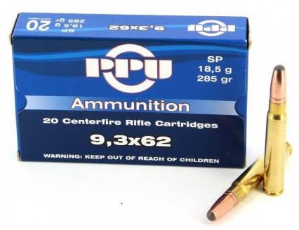 PARTIZAN cal.9,3x74R Soft Point 286 grains - 18.5 grammes /20