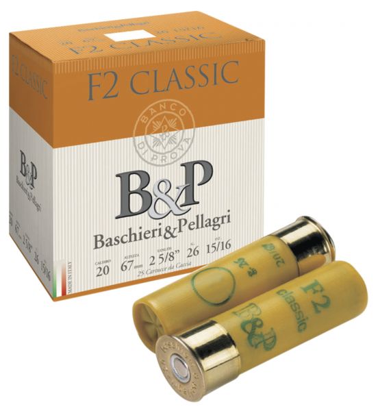 Cartouches B&P F2Classic cal.20/67 26gr - n°7 (boite de 25)