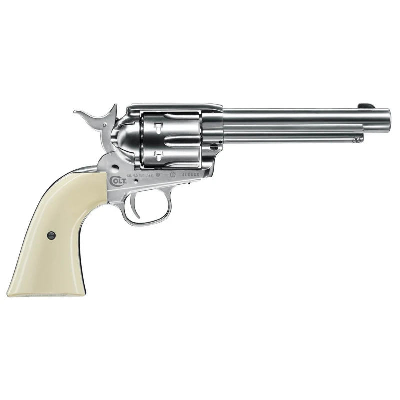 トイガン COLT SINGLE ACTION ARMY 45 Revolver COLT PEACEMAKER Single Action Army SAA.45 Nickelé cal.4
