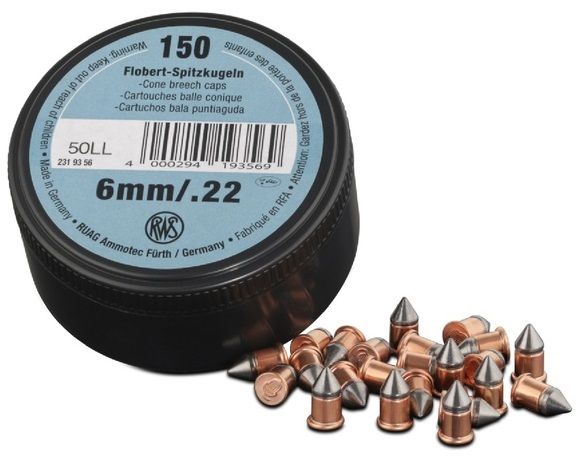 Bosquettes RWS cal.22 Lr et 6 mm /150