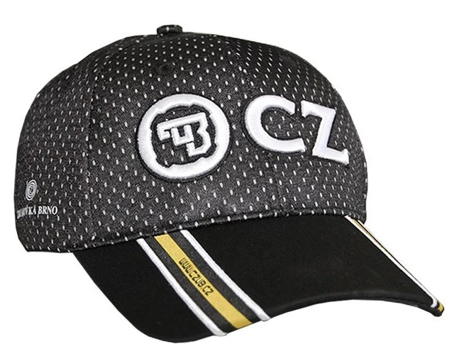 Casquette noir CZ brodé "logo Doré"