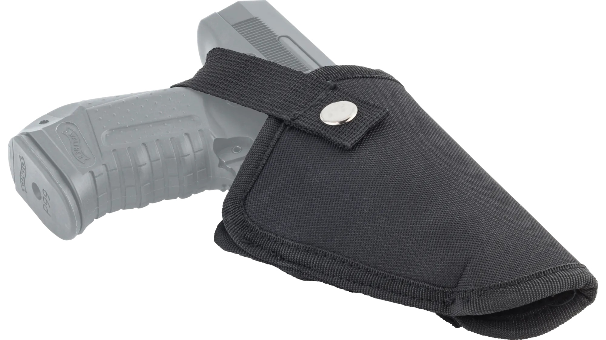 Umarex Étui De Cuisse Droit Nylon Noir – Pour Gros Pistolets, Revolvers & Airsoft Avec Poche Chargeur