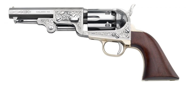 Revolver à Poudre Noire Pietta 1851 Navy Yank Sheriff US Marschal 