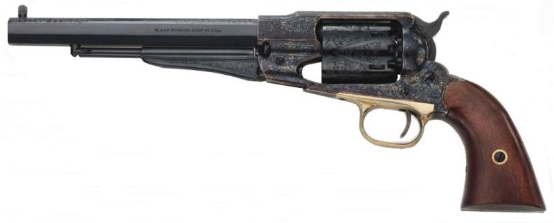Revolver à Poudre Noire Pietta REMINGTON 1858 New Army Jaspé Harned Deluxe 