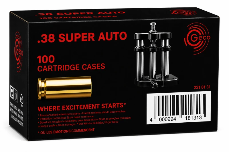 Douilles GECO .38 Super Auto /100