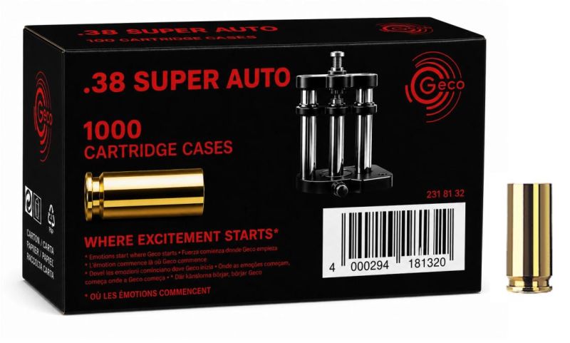 Douilles GECO .38 Super Auto /1000