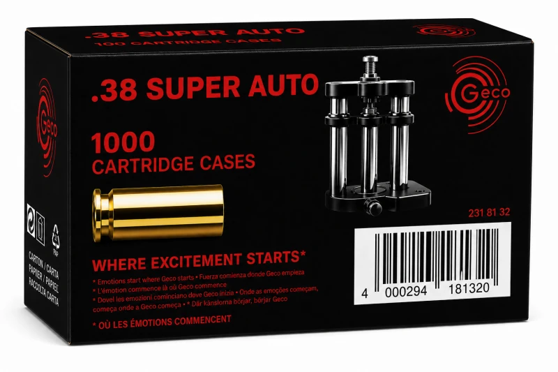 Douilles GECO .38 Super Auto /1000