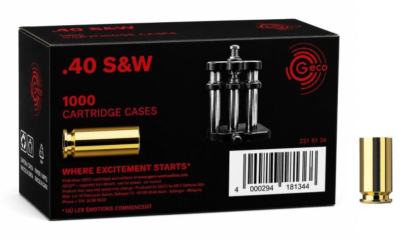 Douilles GECO .40 S&W /1000