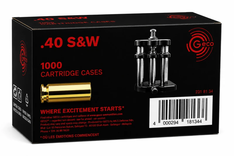 Douilles GECO .40 S&W /1000