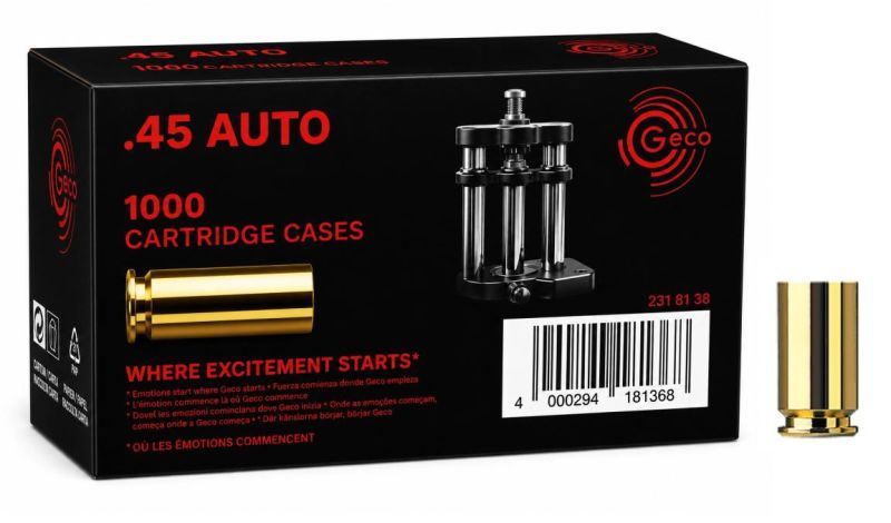 Douilles GECO .45 ACP /1000