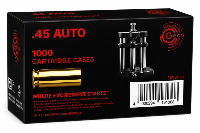 Douilles GECO .45 ACP /1000