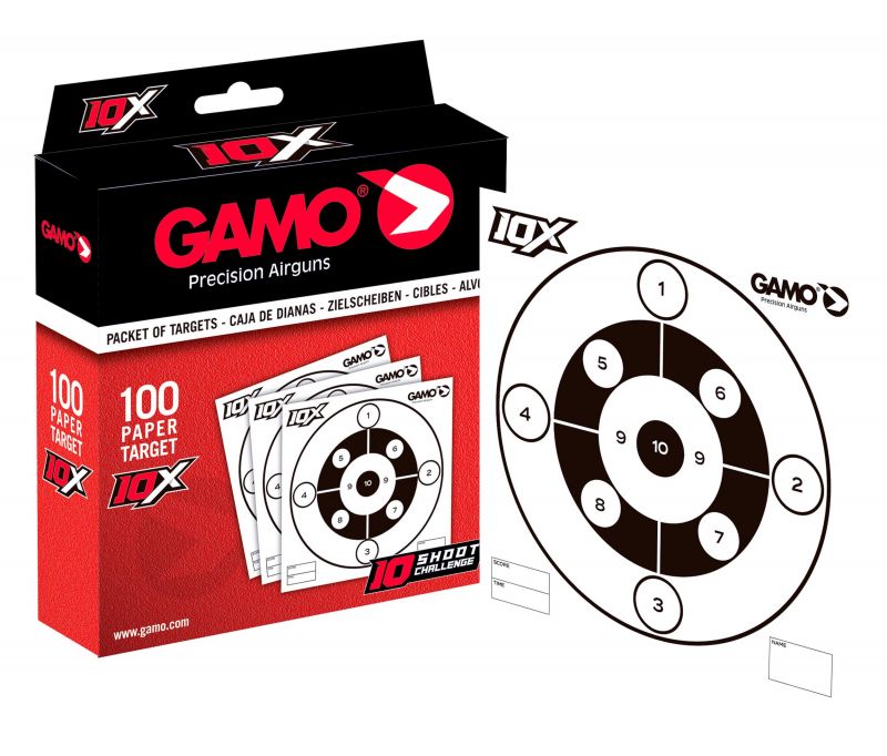 Cibles 14x14 GAMO 10X (paquet de 100)
