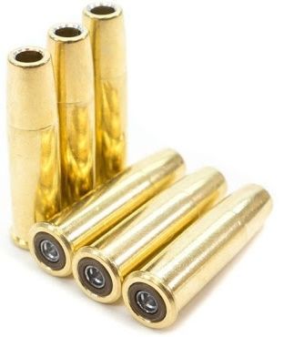 Douilles plombs revolver SCHOFIELD ASG cal.4,5mm (Sachet de 6)