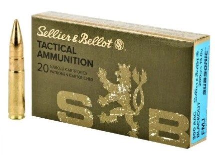 SELLIER BELLOT cal.300 AAC BLACKOUT FMJ Subsonic 200gr /20