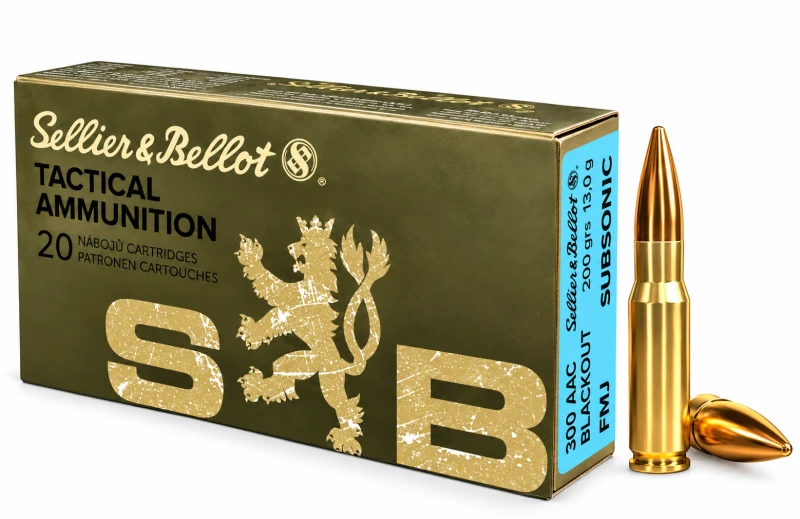 SELLIER & BELLOT cal.300 AAC BLACKOUT TACTICAL FMJ Subsonic 200gr /20