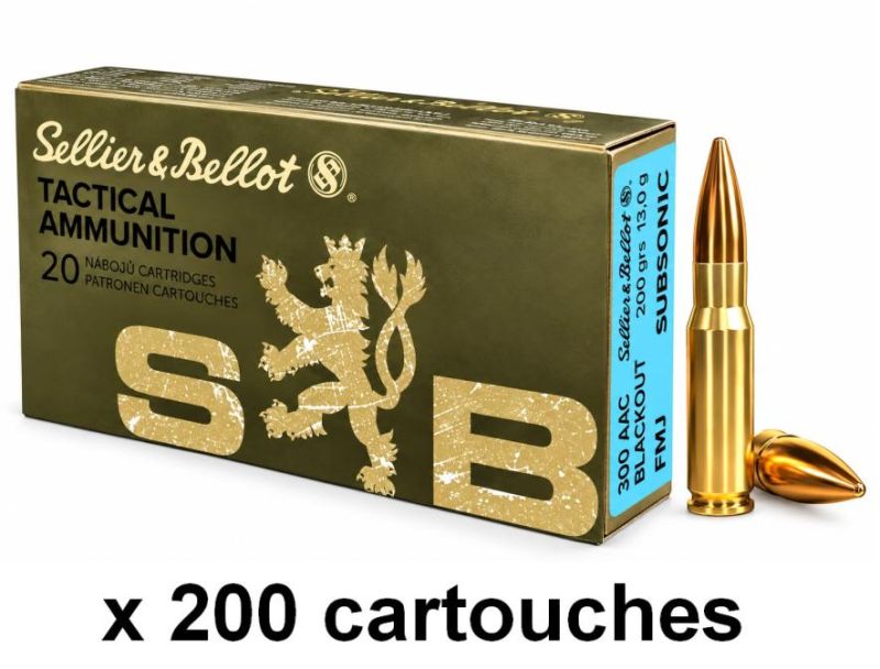 SELLIER & BELLOT cal.300 AAC BLACKOUT FMJ Subsonic 200gr /200