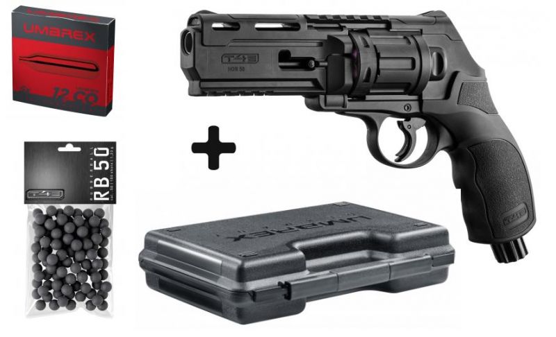 Revolver 6 coups WALTHER T4E HDR 50 cal.50 (11 joules) ''Pack UMAREX''