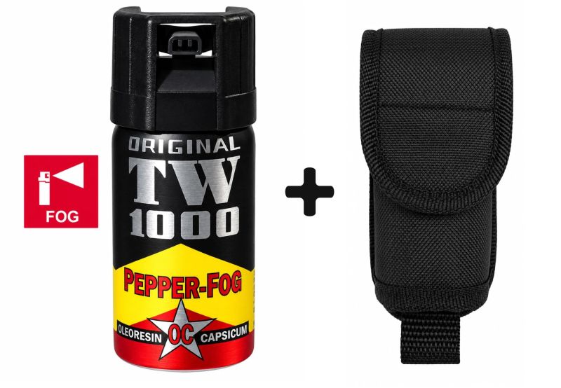 Bombe au poivre Gaz Man TW1000 - 40 ml avec étui cordura