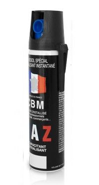 Bombe lacrymogène Gaz CS 70% CBM  - 75ml 